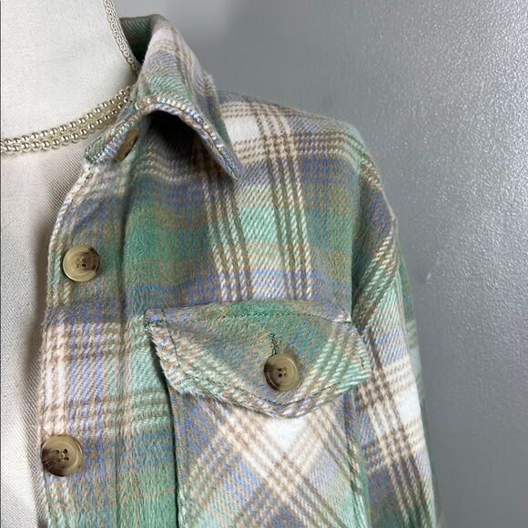 Members Mark Plaid Button-Up Jacket/Shacket - Picture 3 of 7